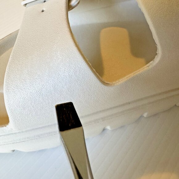 Funky Monkey Double Buckle Slides | Women’s 9 | Beige Comfort Sandals - Picture 9 of 15